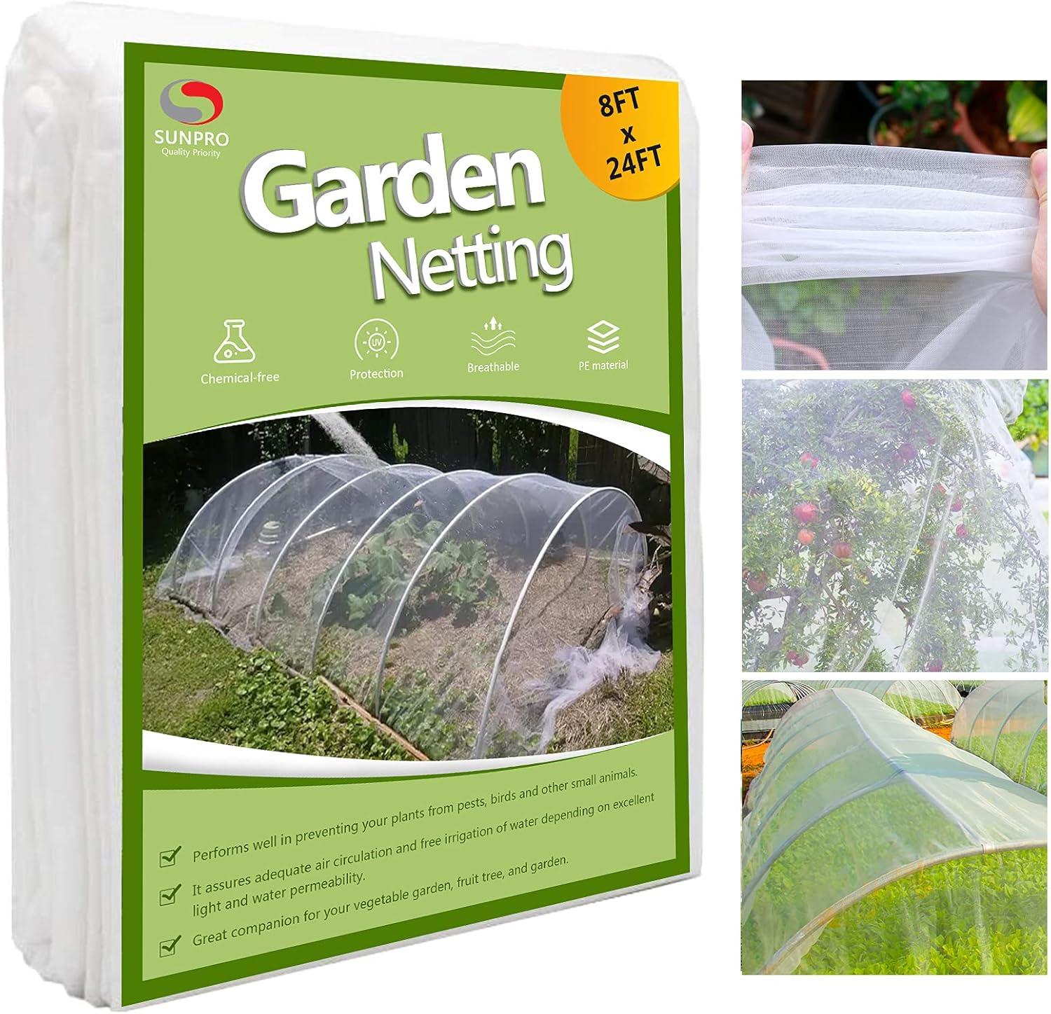 Garden Netting Showdown: Pest Barrier, 8x24Ft Mesh, Mosquito Net, Raised Beds Tested