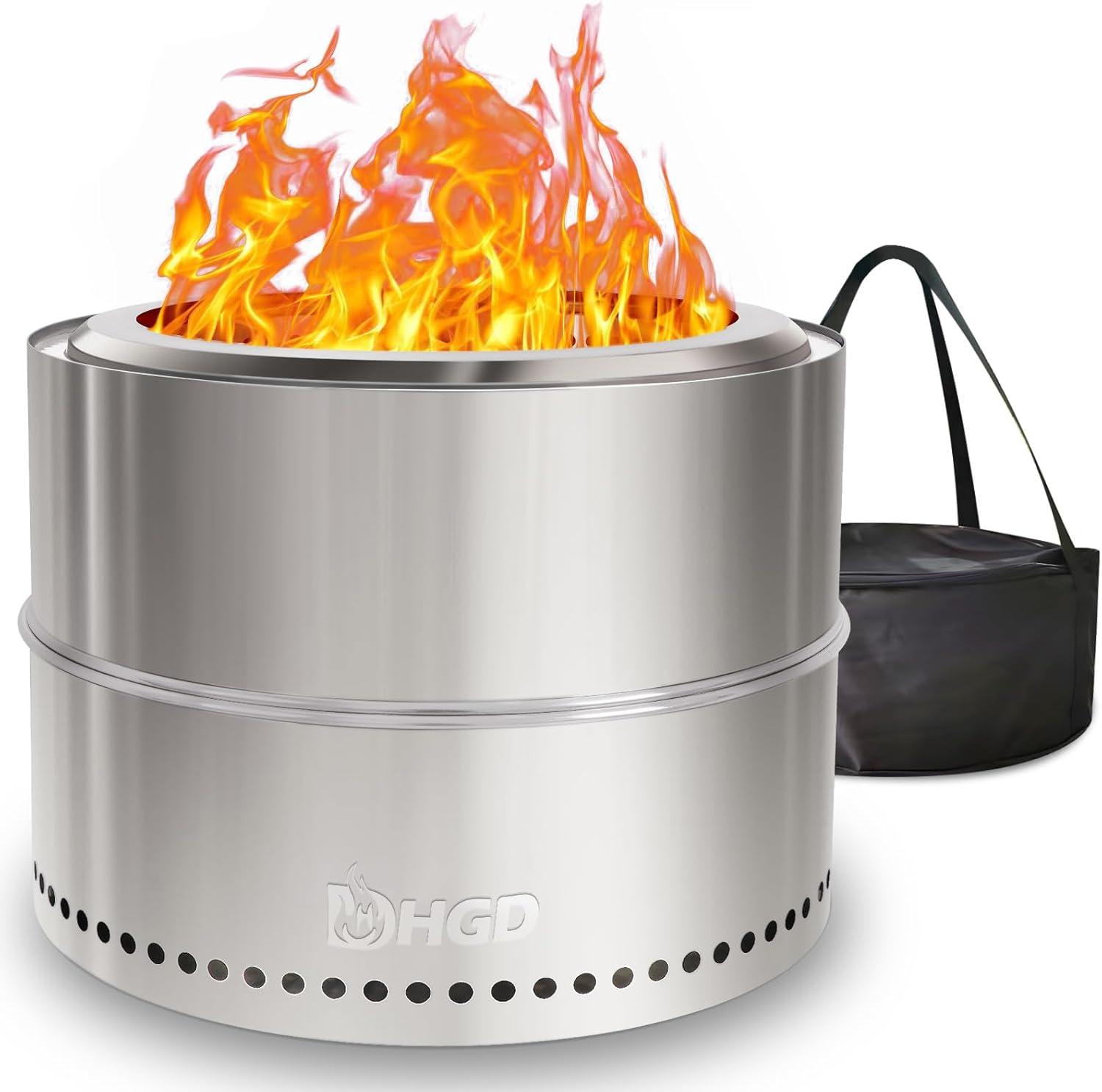 Tested: Smokeless Firepit vs Portable Stove with Travel Bag-Outdoor & Backyard Use, Compact Storage