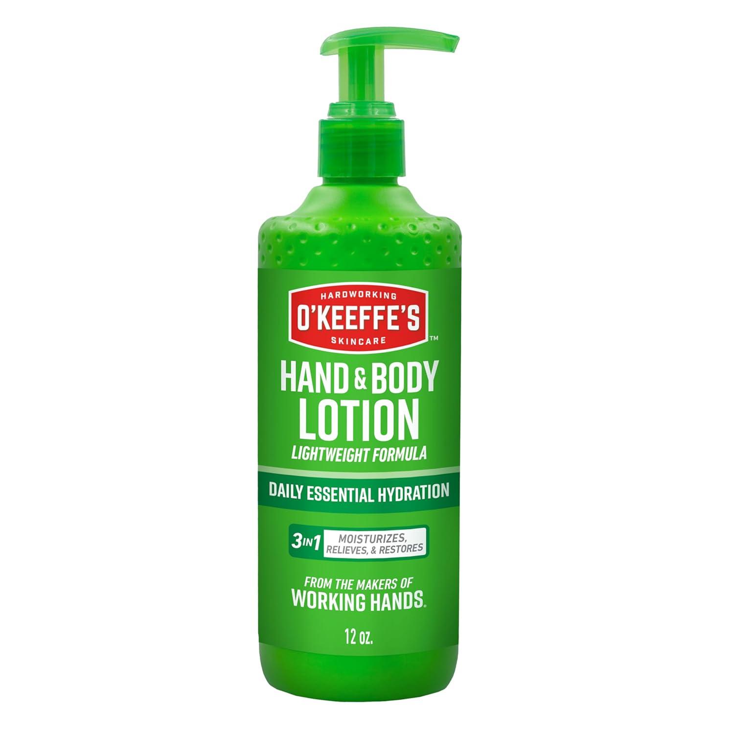 O'Keeffe's 12 oz Pump Tested vs. Shea Butter's Healing Power in Hand & Body Lotion