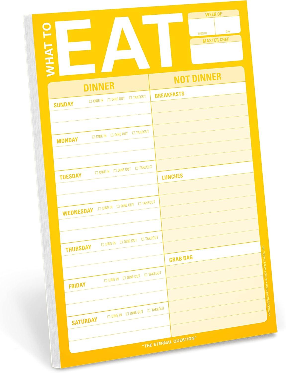 Magnetic Meal Planning Pad (Yellow) vs. QR Code Planner: Tested for Time-Saving