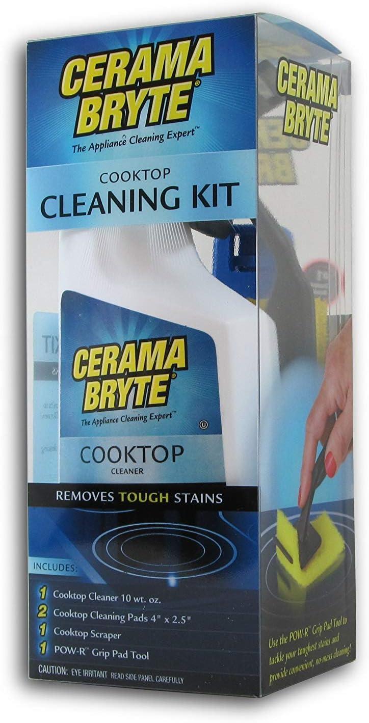 Cerama Bryte Cooktop Kit: Reusable Container, Scraper, & POW-R Tool Tested