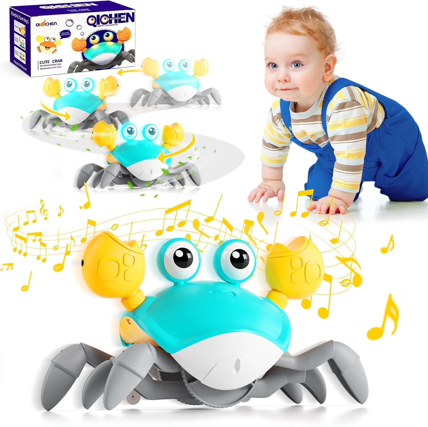 Surprising Insight: Crawling Crab Toy's Tummy Time & Dancing for Baby 3-12 Months