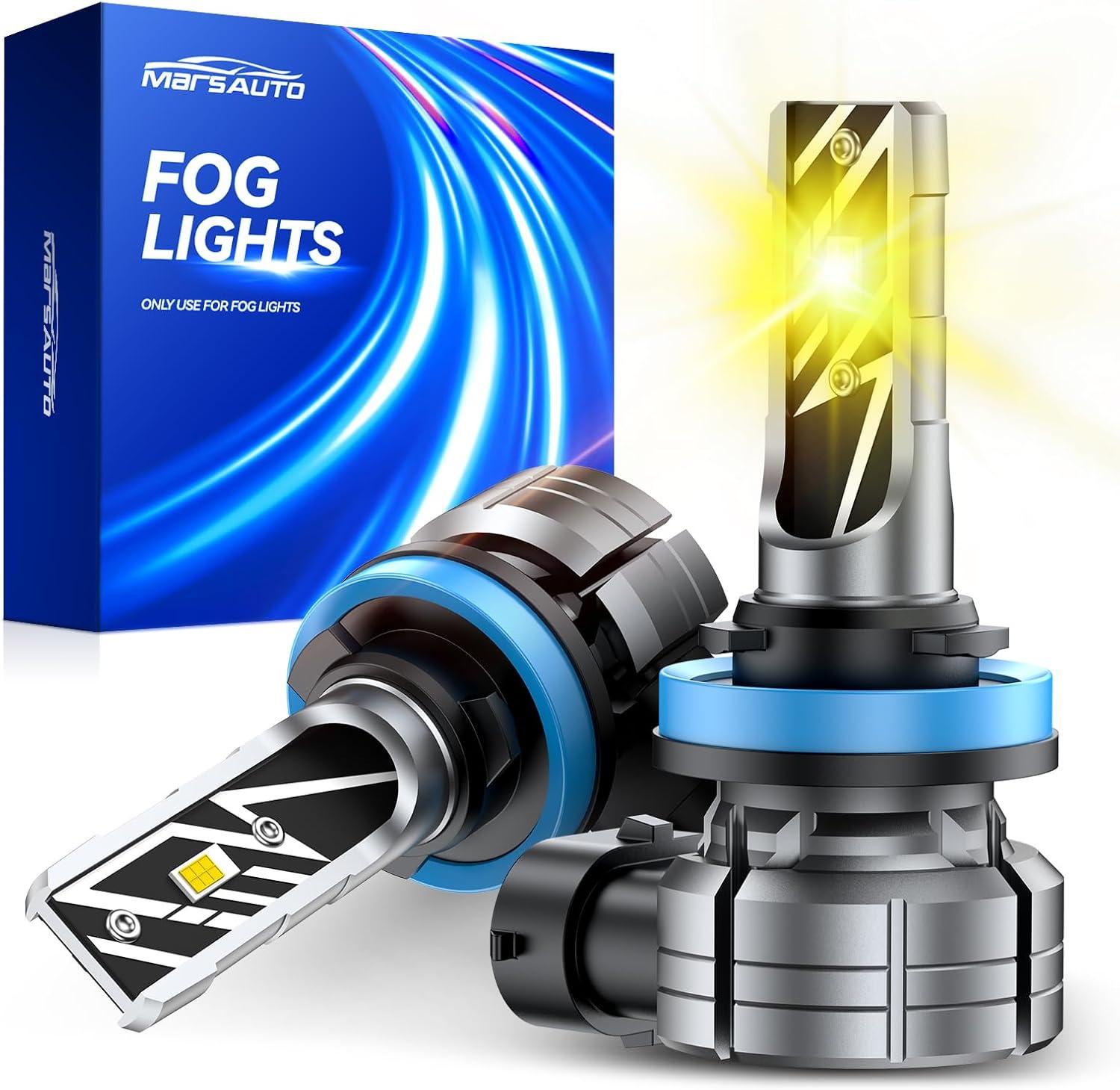 Showdown: 14kLM Brightness VS 3000K Amber in Marsauto LED Fog Lights (Plug & Play)
