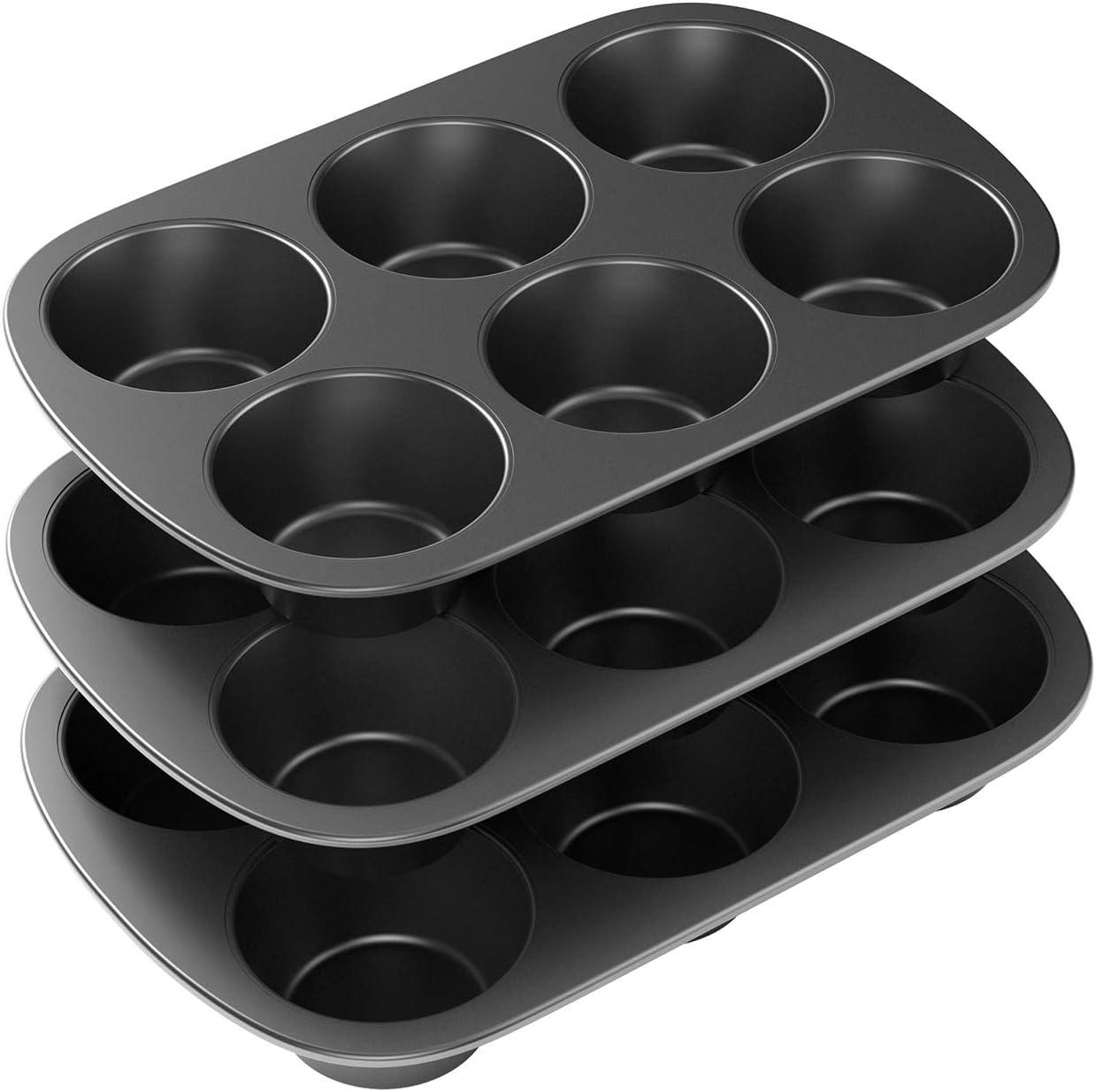 Tiawudi Nonstick 3-Pack vs Carbon Steel Jumbo 6-Cup Muffin Pan: Tested for Easy Clean Baking?