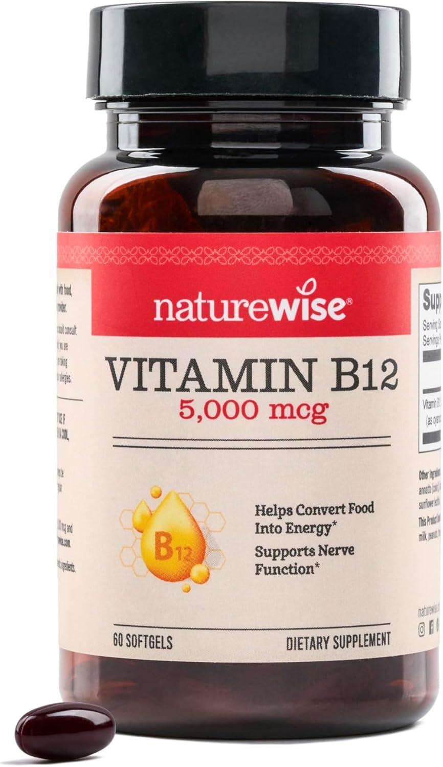 NatureWise B12 5000mcg - Extra Strength Tested (Supplements) - Surprising Soy-Free Boost