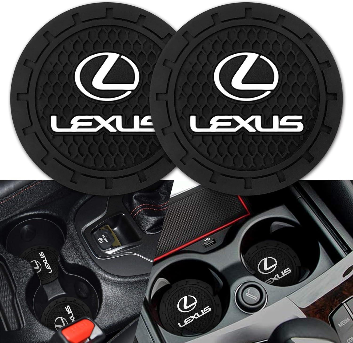 Best Car Cup Holder Coaster - Lexus Silicone 2.76 Inch 2 Pieces Review
