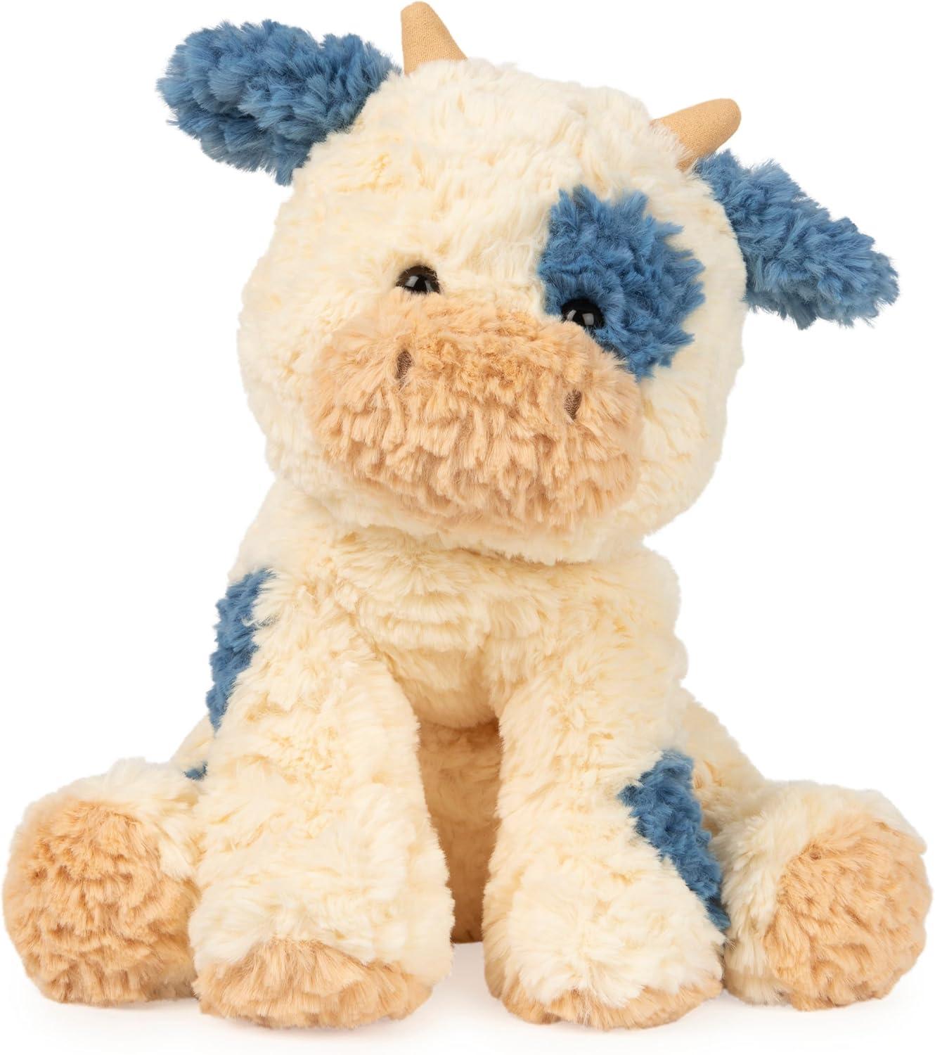 Best Plush Toy – GUND Cozys Collection Cow, Stuffed Animal for Ages 1 and Up, Spring Decor Plush Toy, Cream/Blue, 10″ Review