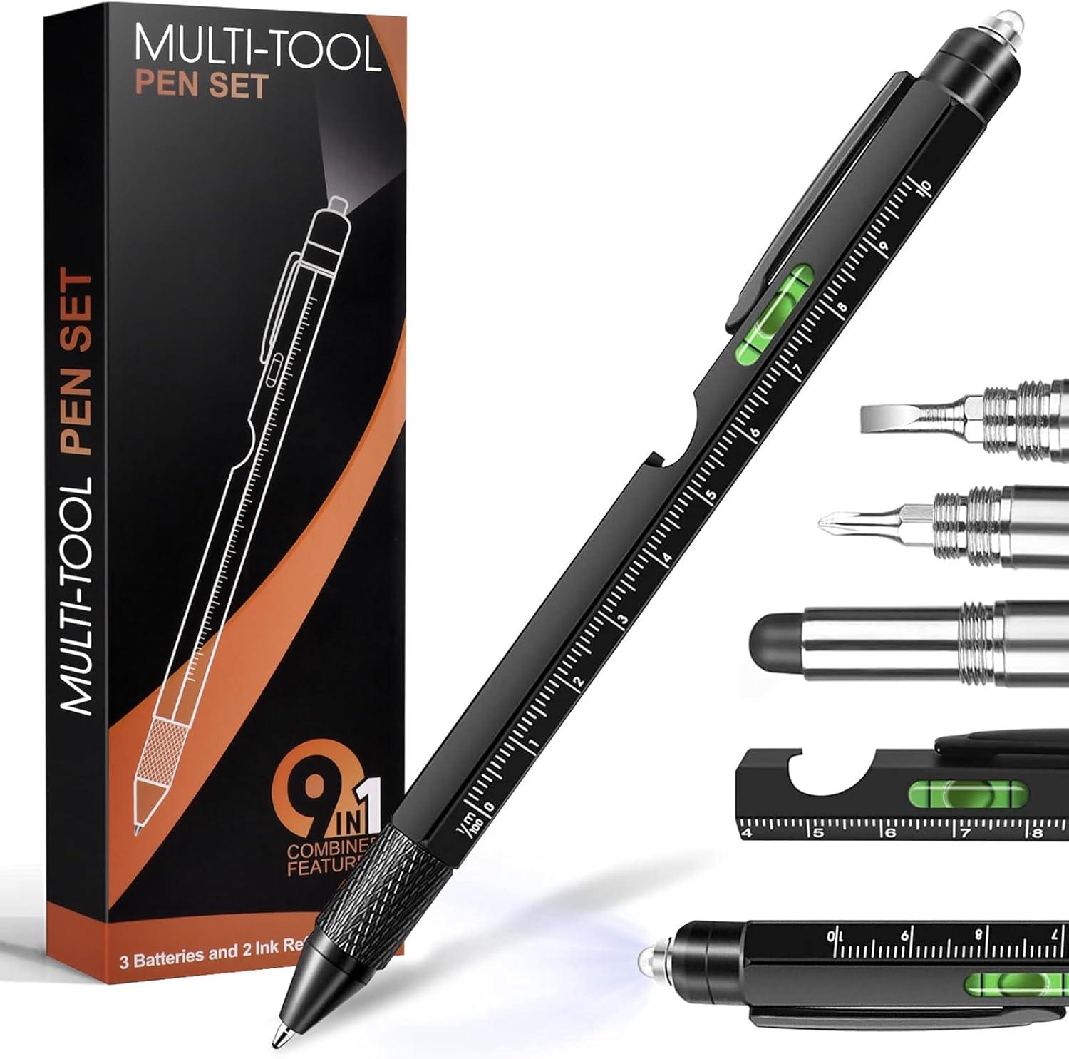 Best Multitool Pen – Bubble Level Pen 9-in-1 For Him