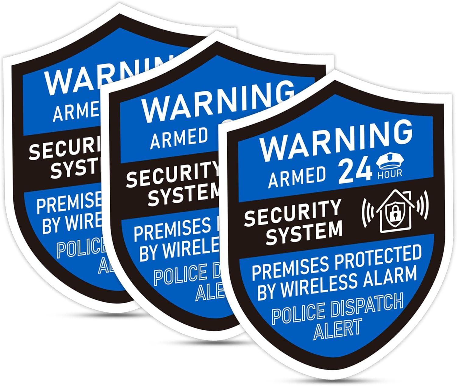 Best Security Sign – 3 Pack Alarm System Sign for Home Security Business Use In Review