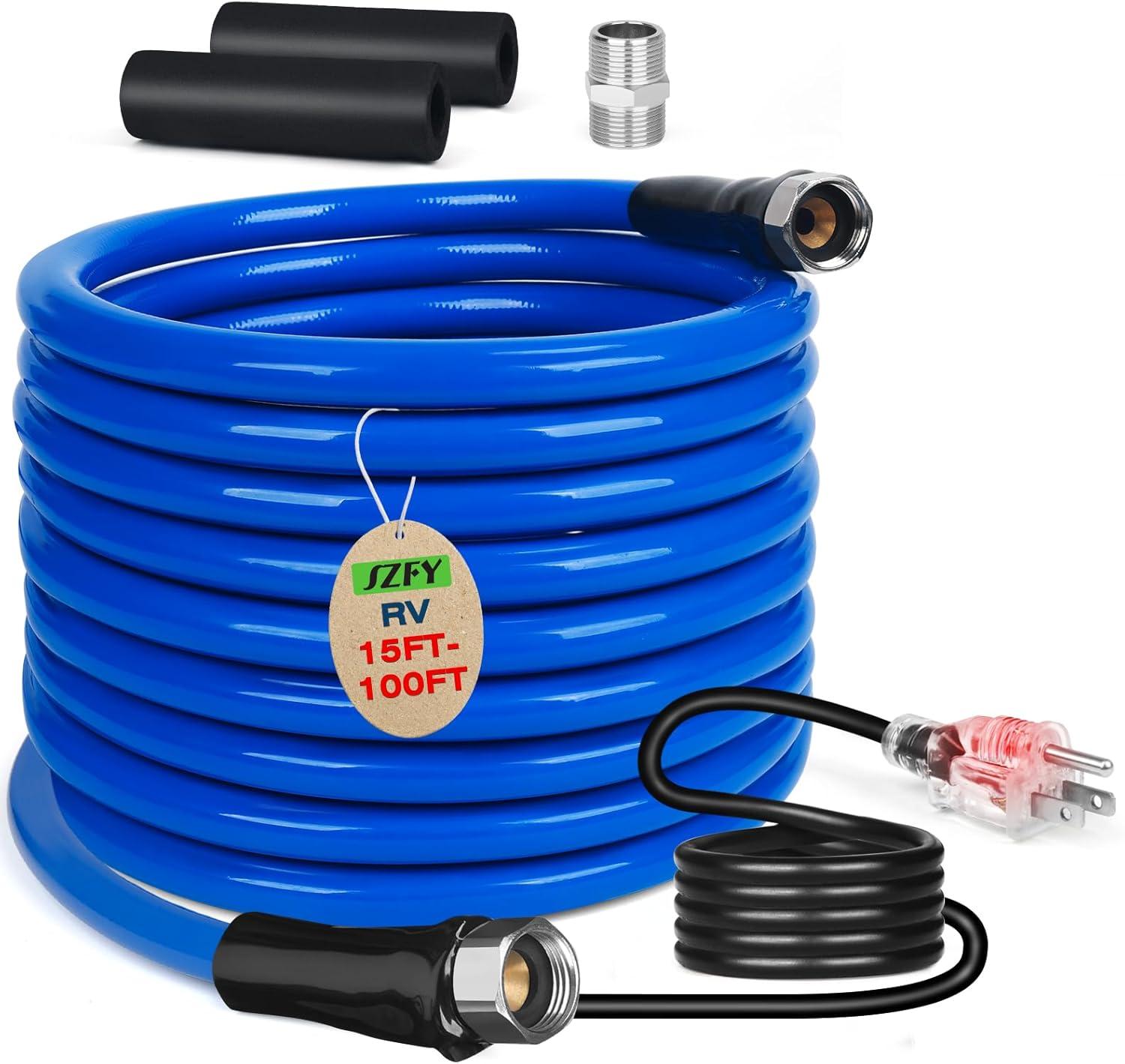Best RV Hose – 50FT Heated Water Hose for RV Self-Regulating Review