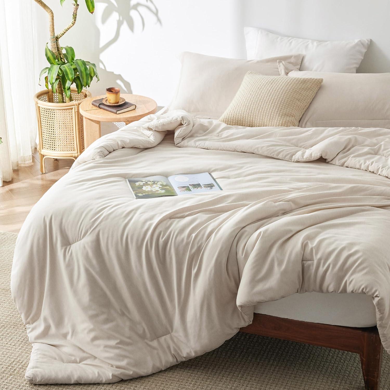 Best Bedsure Queen Comforter Set – Heathered