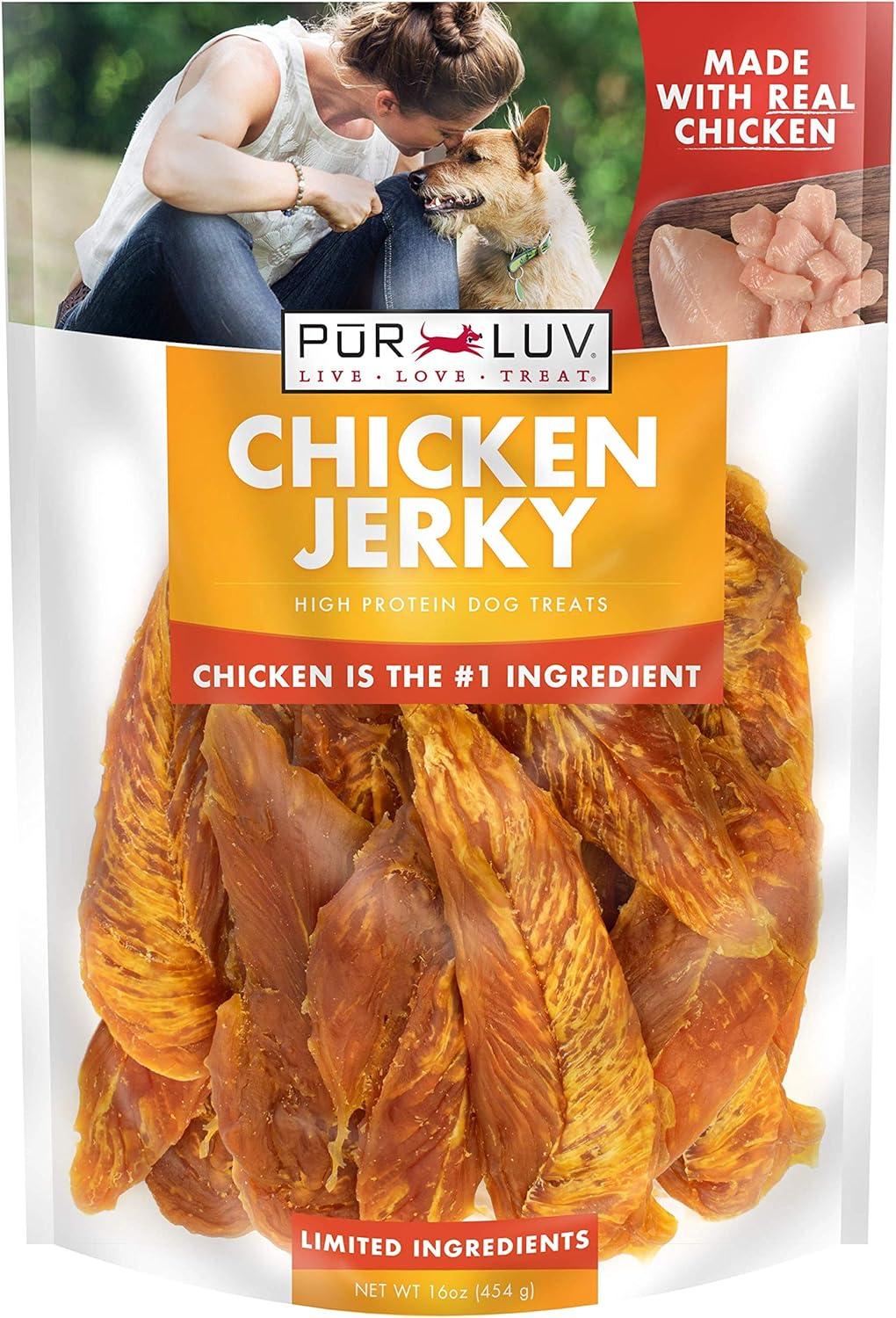 Best Food & Supplements – Pur Luv Chicken Jerky Dog Treats (100%, Crunch, High Protein & Digestible) Review