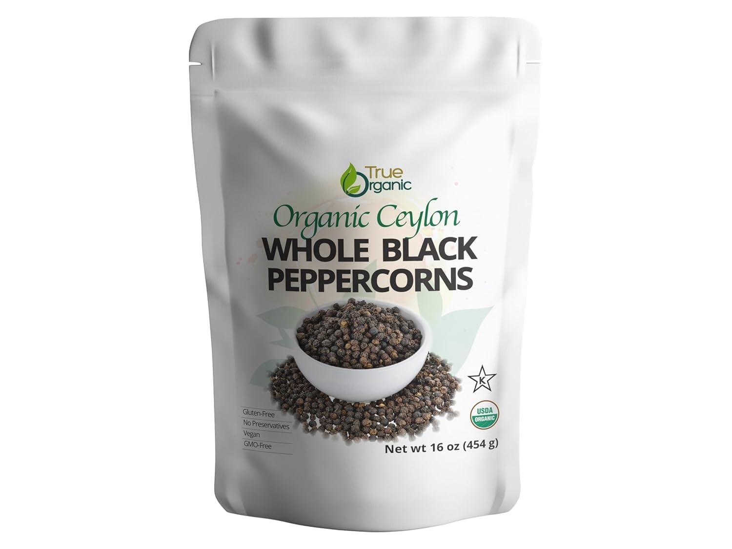 Best Premium Spice – True Organic Black Peppercorns 1 lb Review