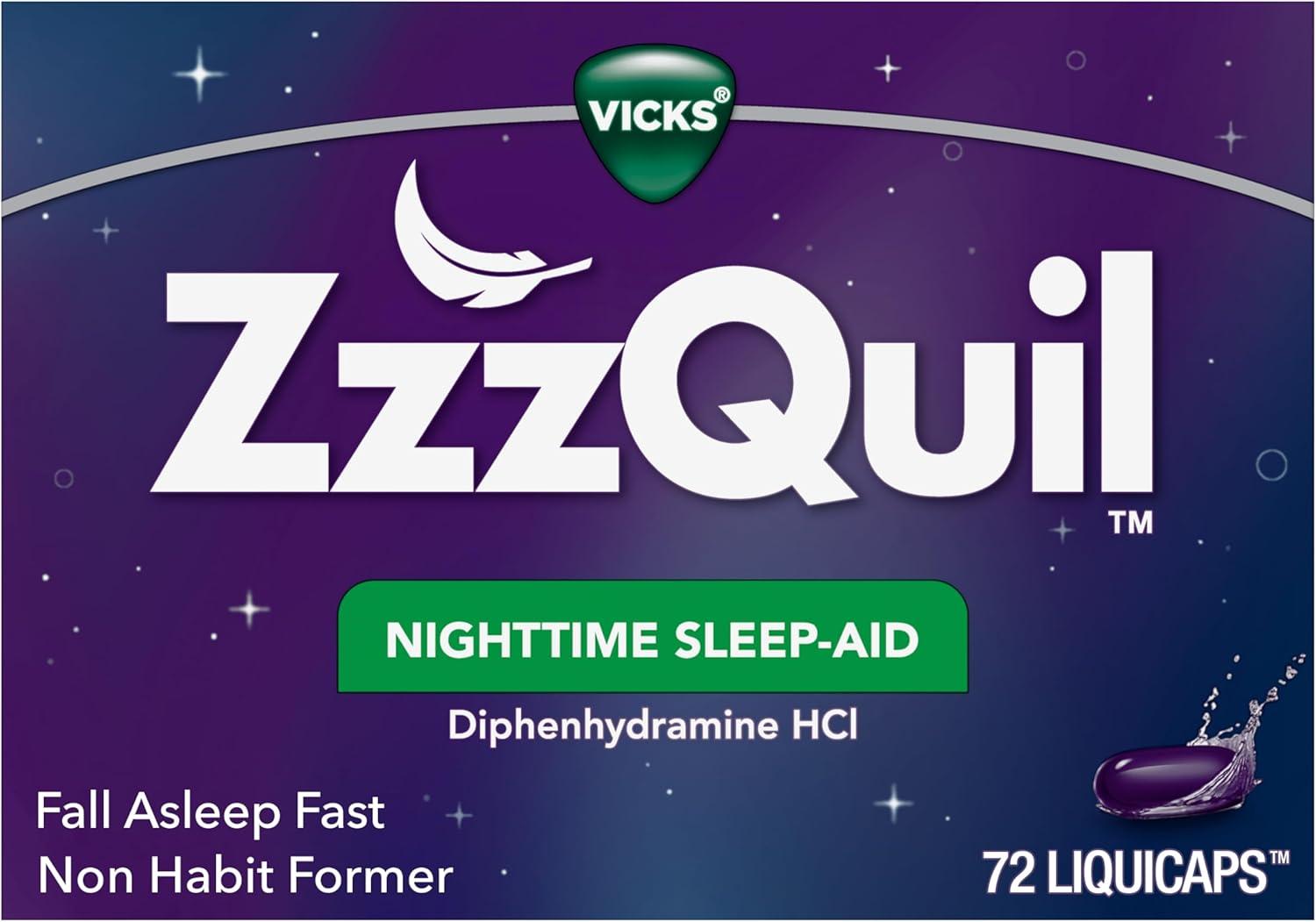 Best Sleep Aid – ZzzQuil LiquiCap Sleep Aid, 72 LiquiCaps Review