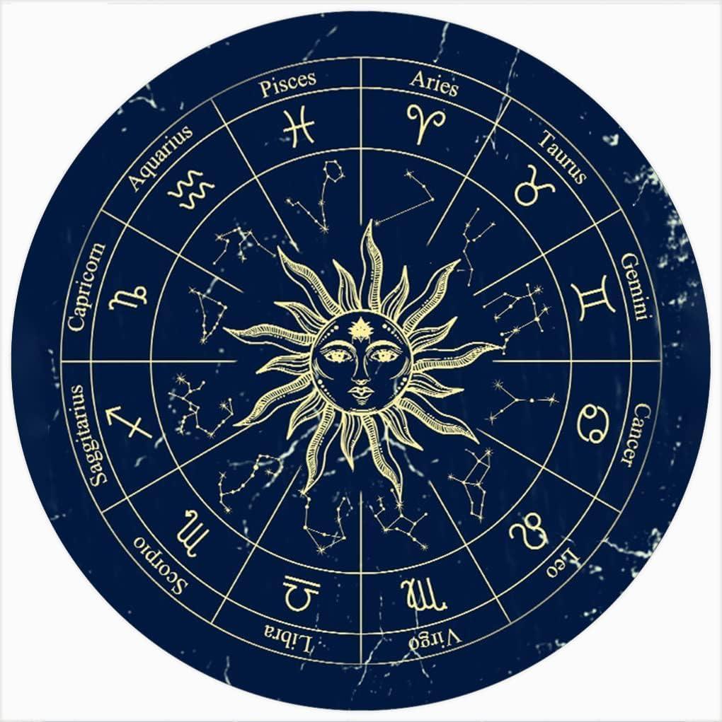 Best Home Decor – FixeLLD Zodiac Wheel Rustic Round Metal Tin Sign Review
