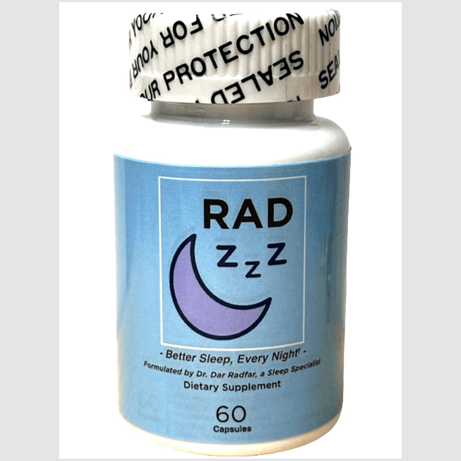 Best Sleep Aid – Rad ZZZ Natural Sleep Aid Pills – 60 Capsules Review