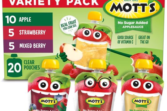 Best Snack Option – Mott’s No Sugar Added Applesauce Variety Pack Review