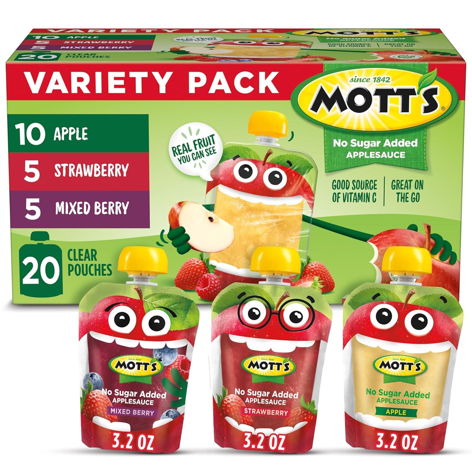 Best Snack Option – Mott’s No Sugar Added Applesauce Variety Pack Review