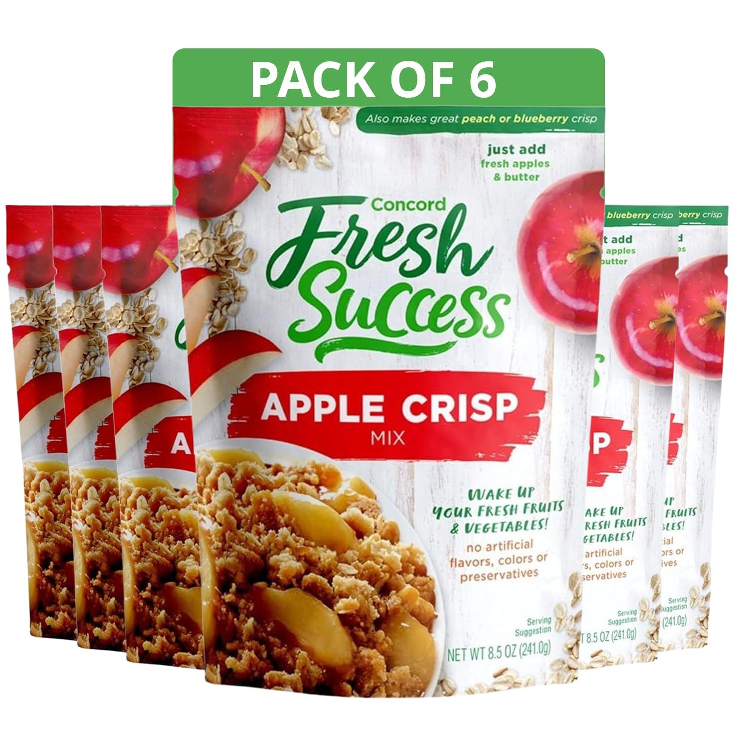 Best Dessert – Concord Foods Apple Crisp Mix: Easy-to-Make Dessert with Delicious Ready to Go Ingredients – Sweet, Tender, Fruit Dessert Covered in Buttery, Cinnamon Crumb Topping (8.5 oz Pack of 6) Review