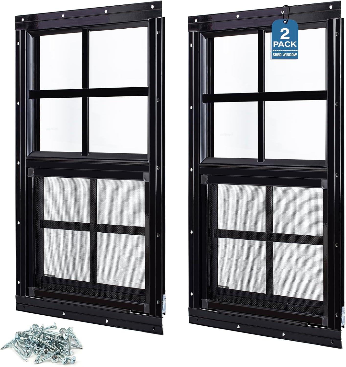 Best Shed Windows – Melkus 2 Pack 18″x23″ Flush Mount Review