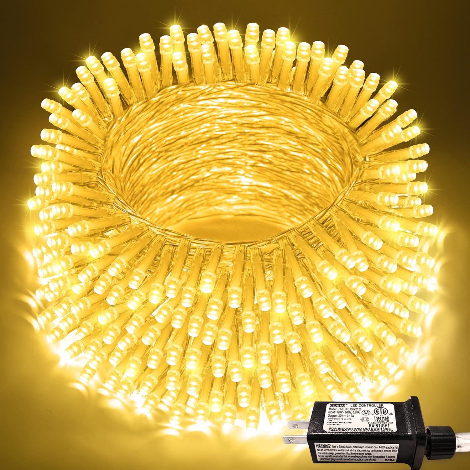 Best Christmas Lights – JMEXSUSS 200 LED Warm White String Review