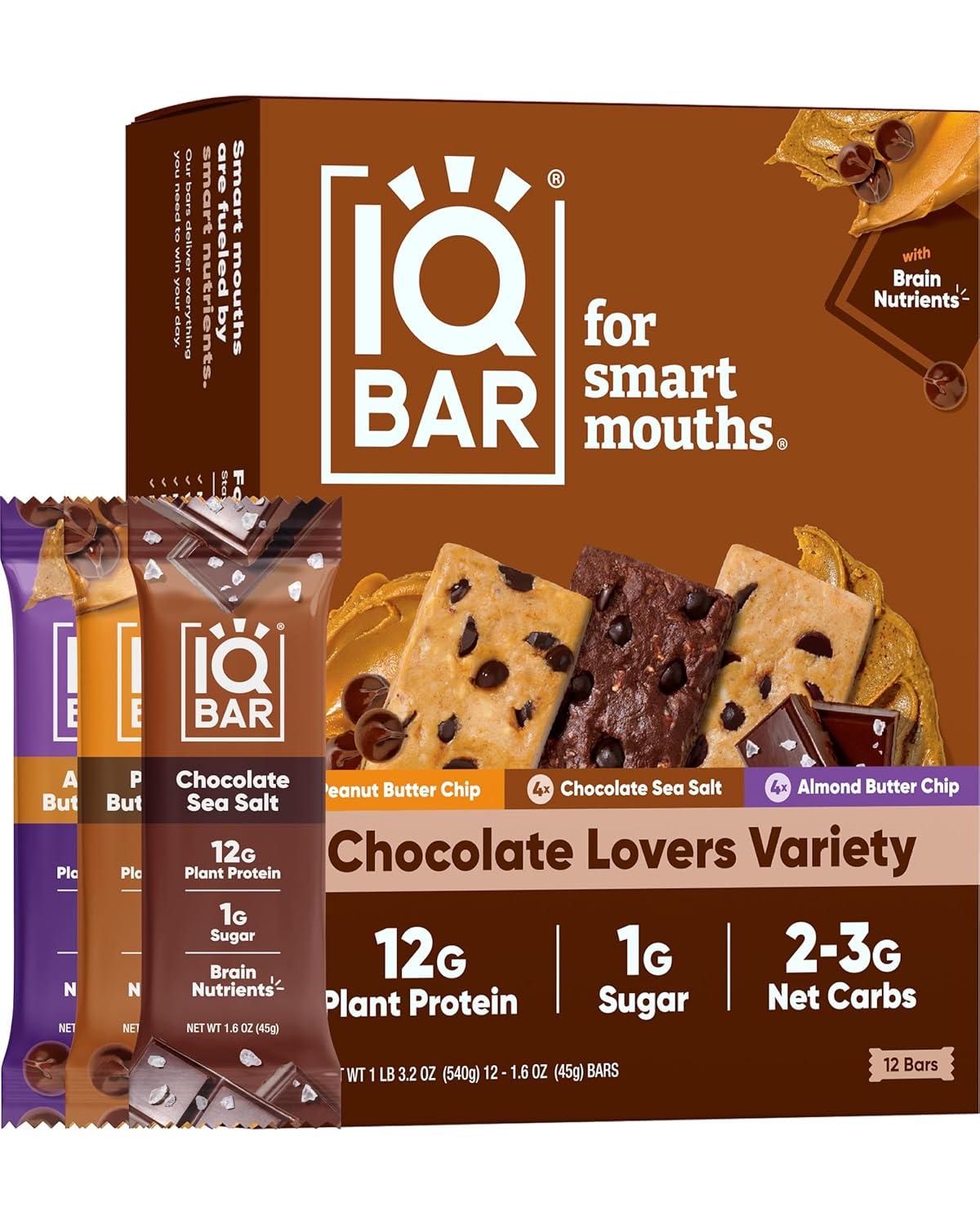 Best Protein Bars – IQBAR Plant Protein Bars – Chocolate Lovers Variety Review