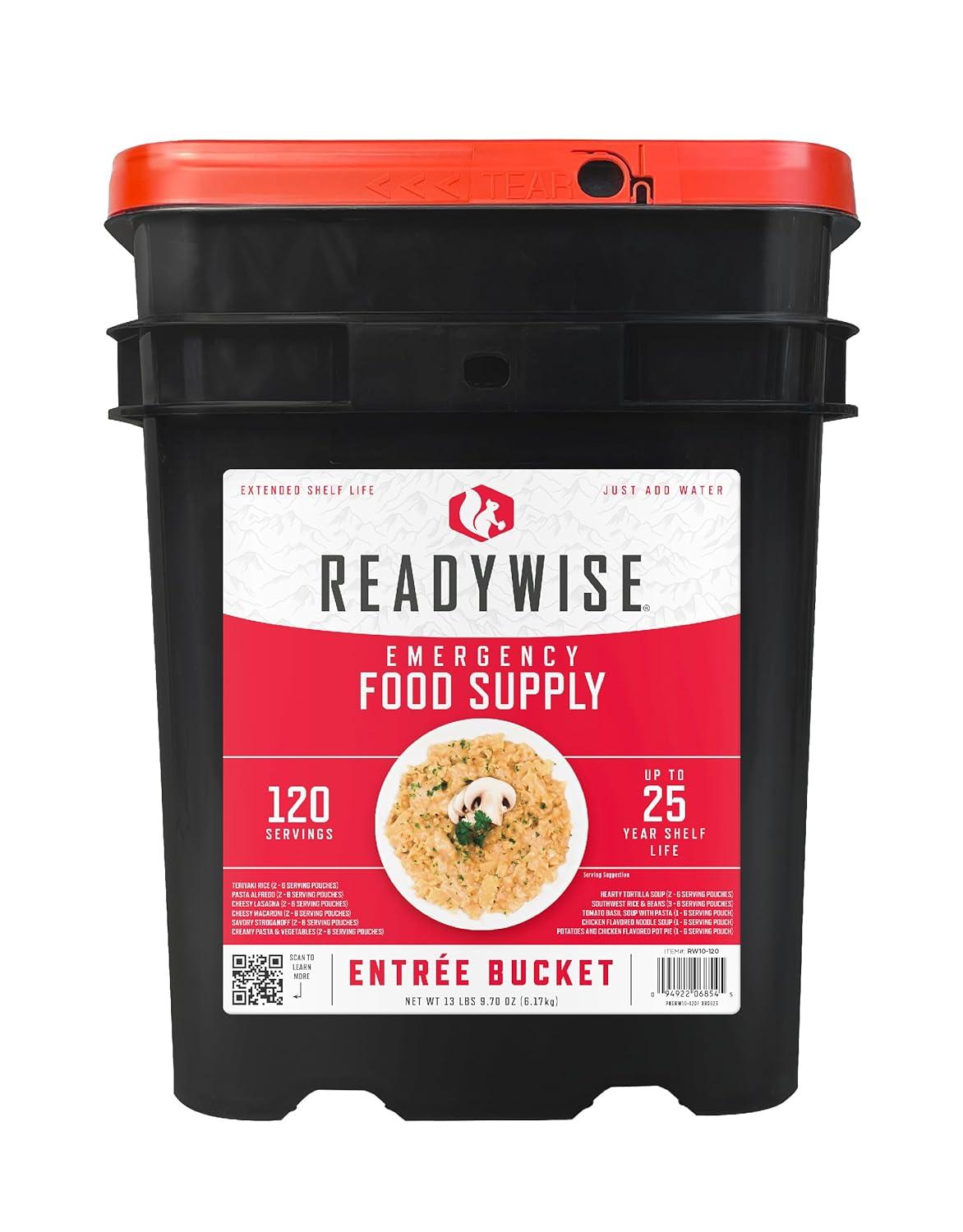 Best Survival Food – ReadyWise Emergency Food Supply – 120 Servings Favorites Sample Bucket, Survival Food Kit, Up to 25 Year Shelf Life Review