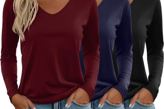Best Women’s Long Sleeve T-Shirts – Ficerd 3 Pack Review
