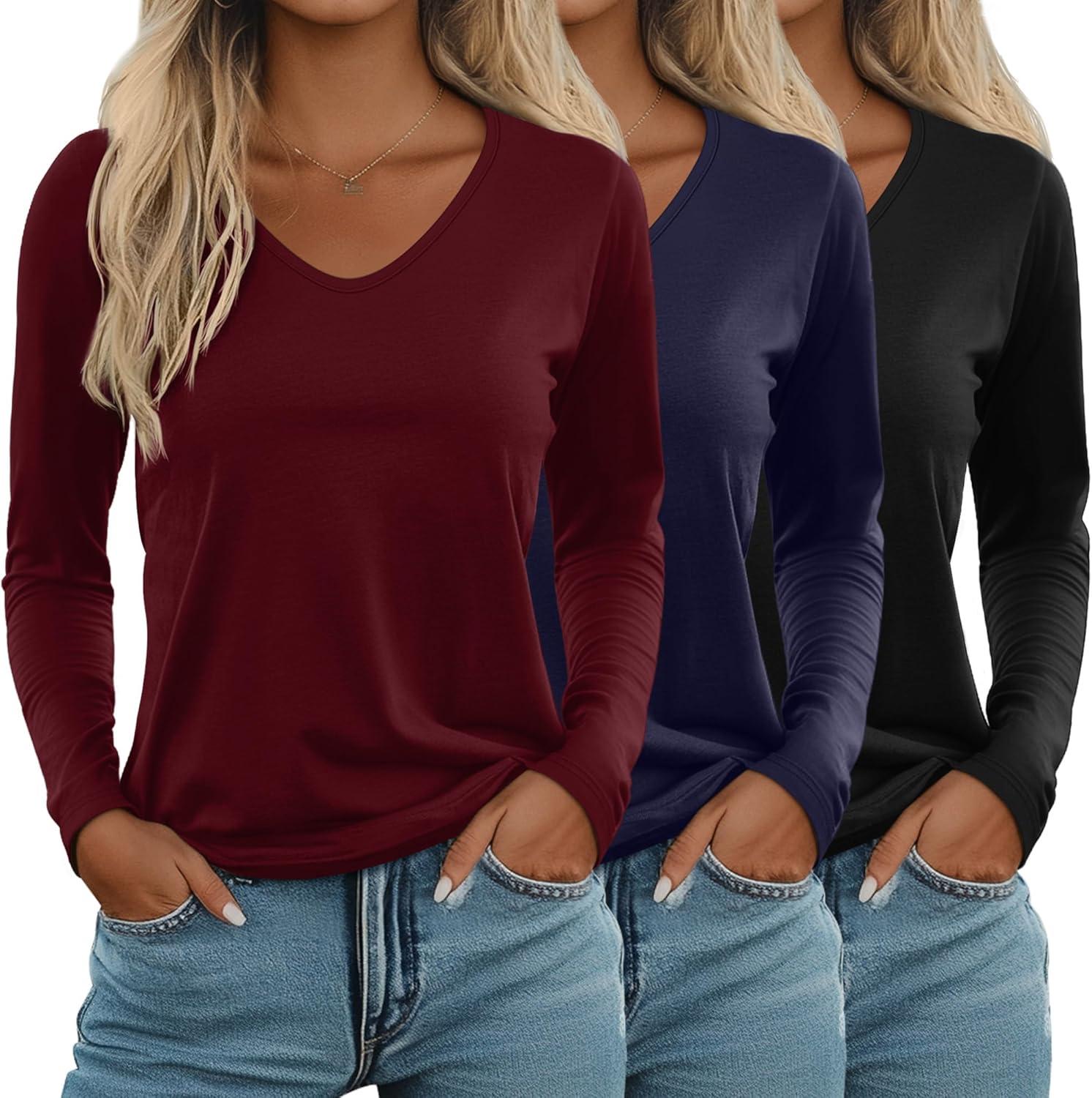 Best Women’s Long Sleeve T-Shirts – Ficerd 3 Pack Review