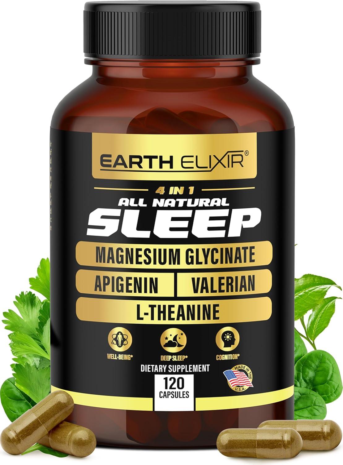 Best Sleep Aid – Earth Elixir 4-in-1 Sleep Aid (120 Caps) Review
