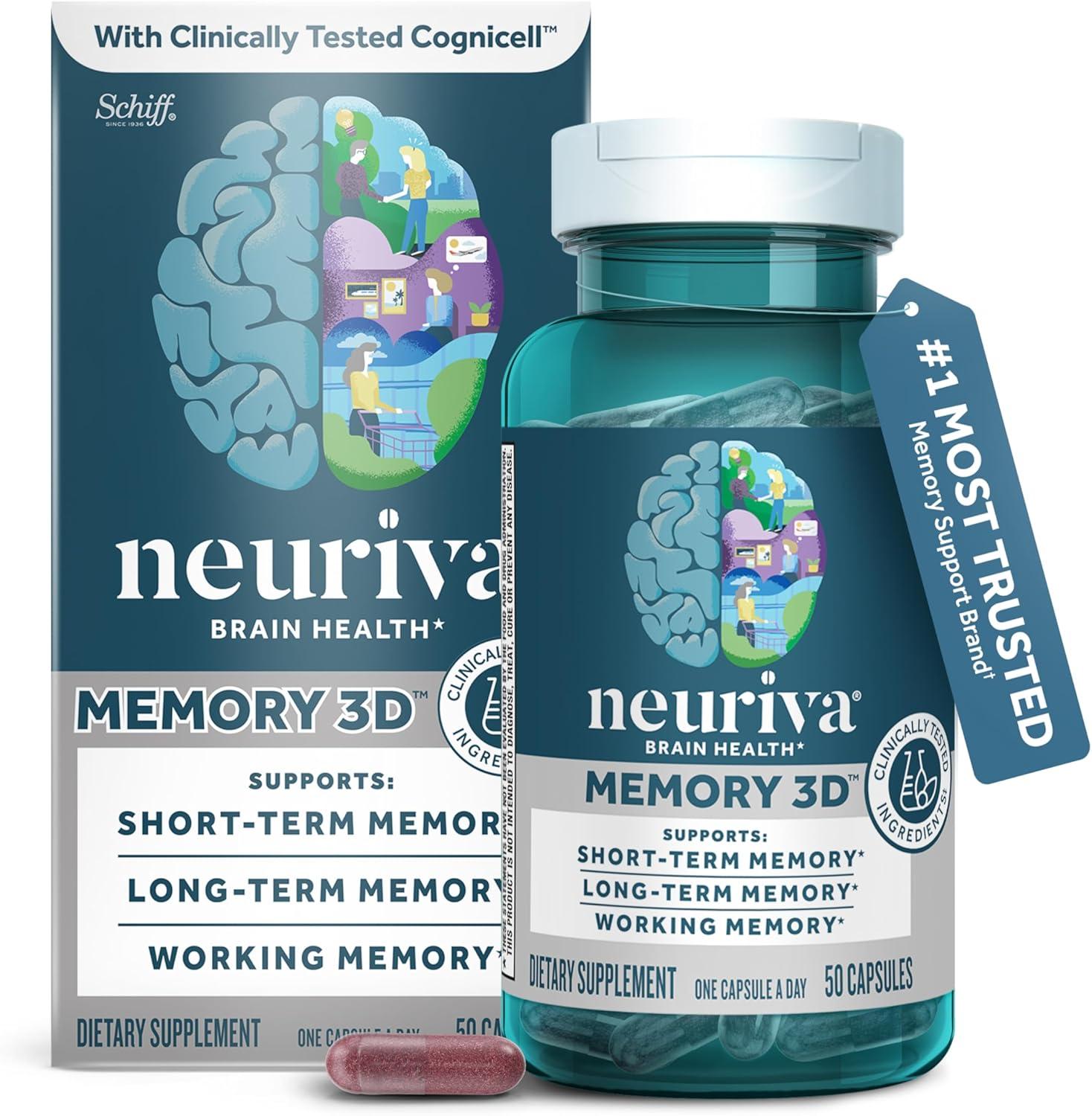 Best Brain Supplement – NEURIVA Memory 3D Capsules Review