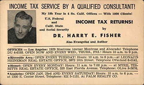 Best Postcard – Dr. Harry E. Fisher Income Tax Service Review