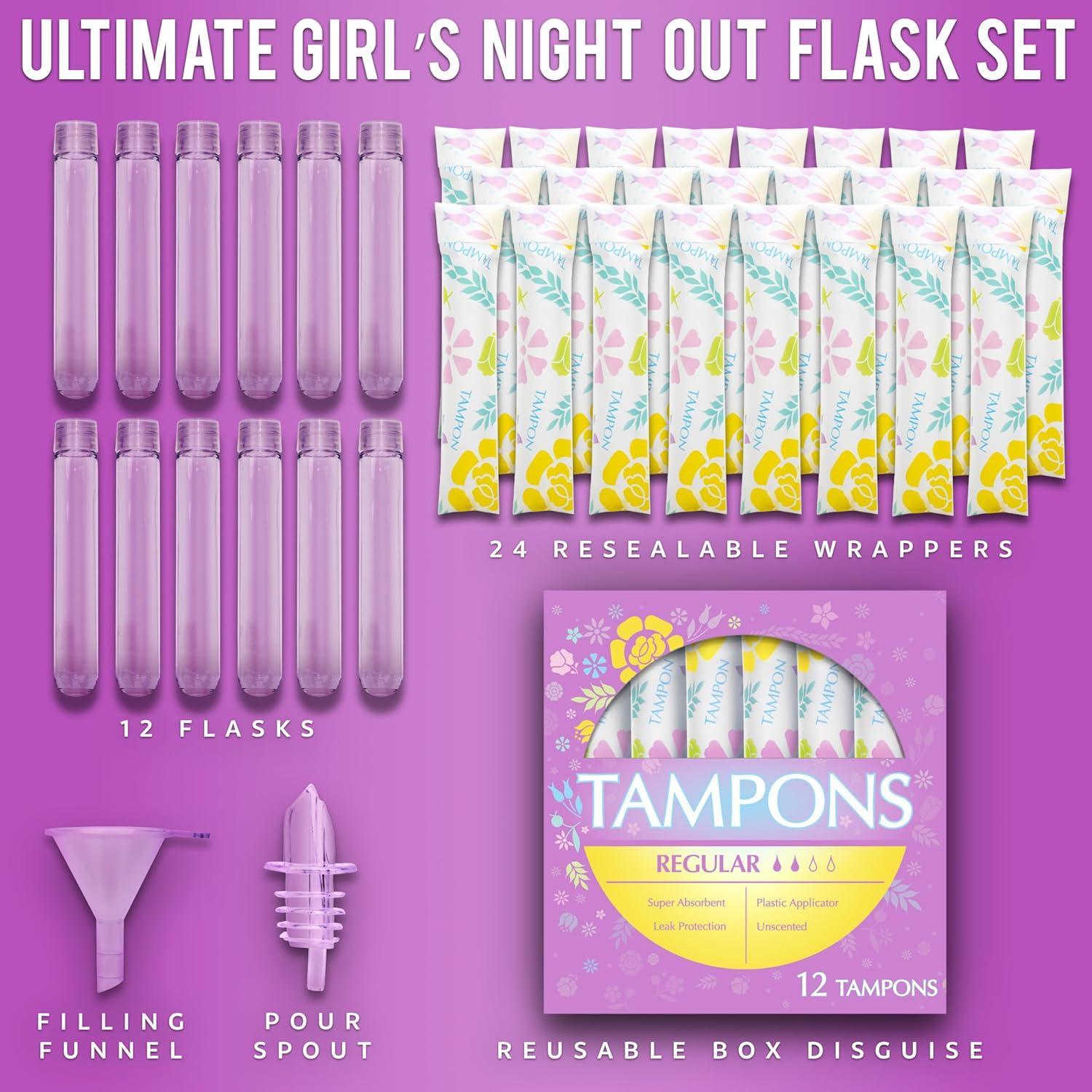 Best Hidden Flask – GoPong Tampon Flasks 12 Pack Review