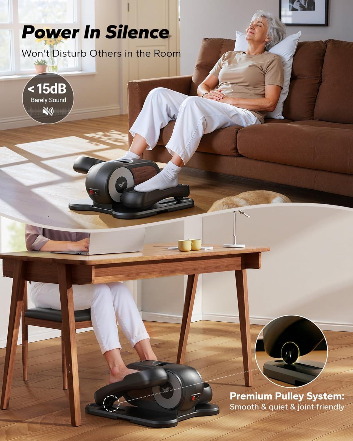 Best Home Workout Equipment – MERACH Under Desk Elliptical Machine, Leg Exerciser for Seniors with 12 Speeds & Remote Control Review