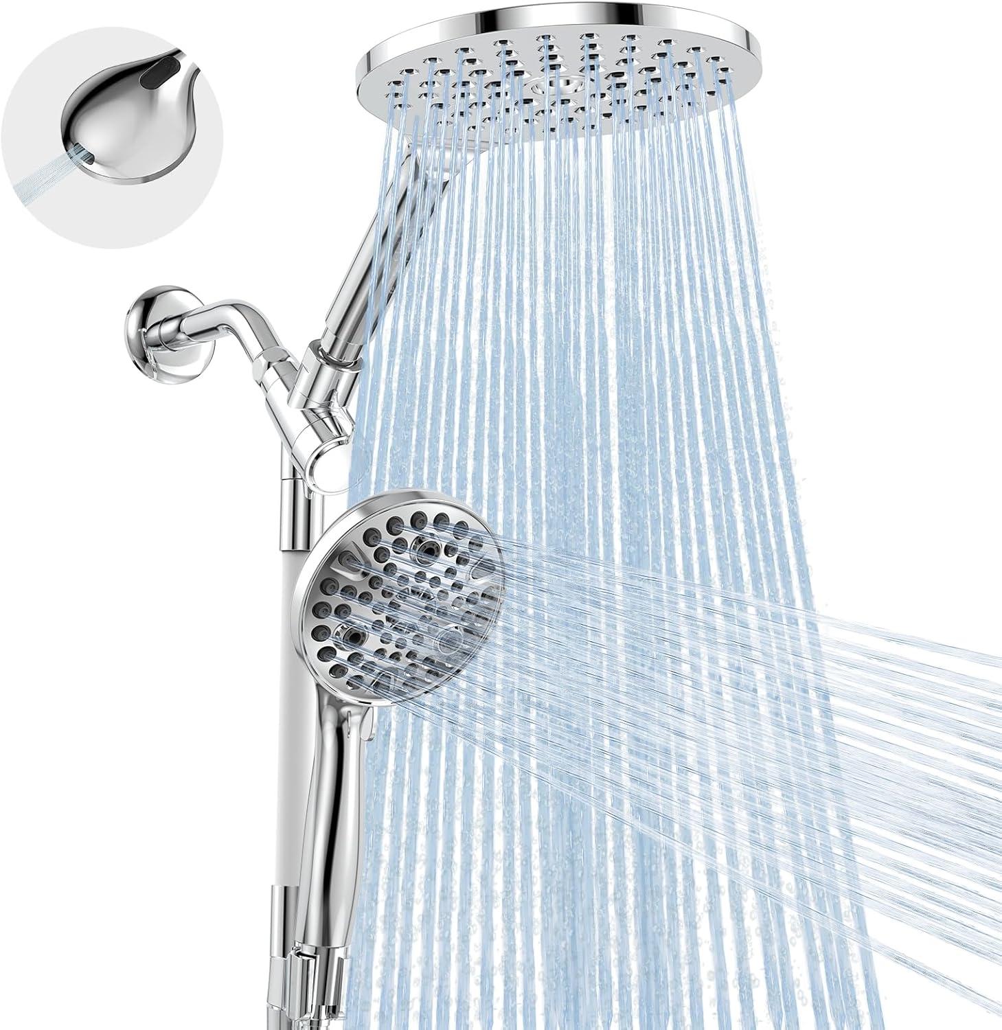 Dual Shower Head Showdown: 278 Nozzles vs. 10 Modes for Power Wash & Rainfall Comfort
