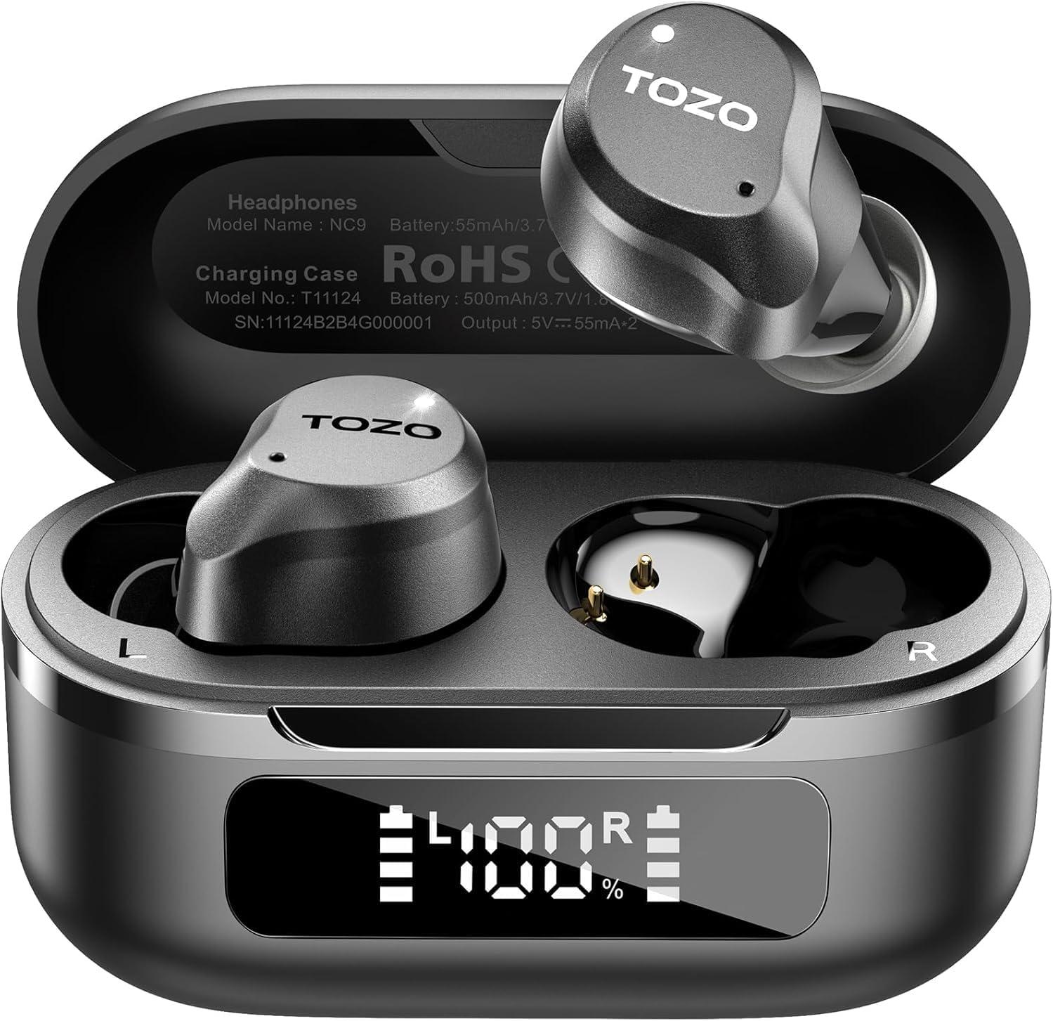 TOZO Showdown: 6-Mic ENC, IPX8 Waterproof, 59H Playtime, App EQs - Surprising for Commuters