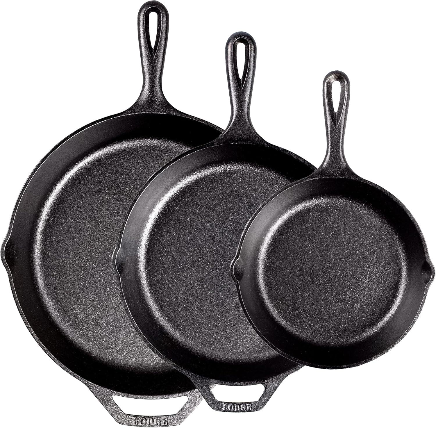 Lodge Cast Iron Skillet Showdown: 8", 10.25", & 12" Sizes Tested for Cooking