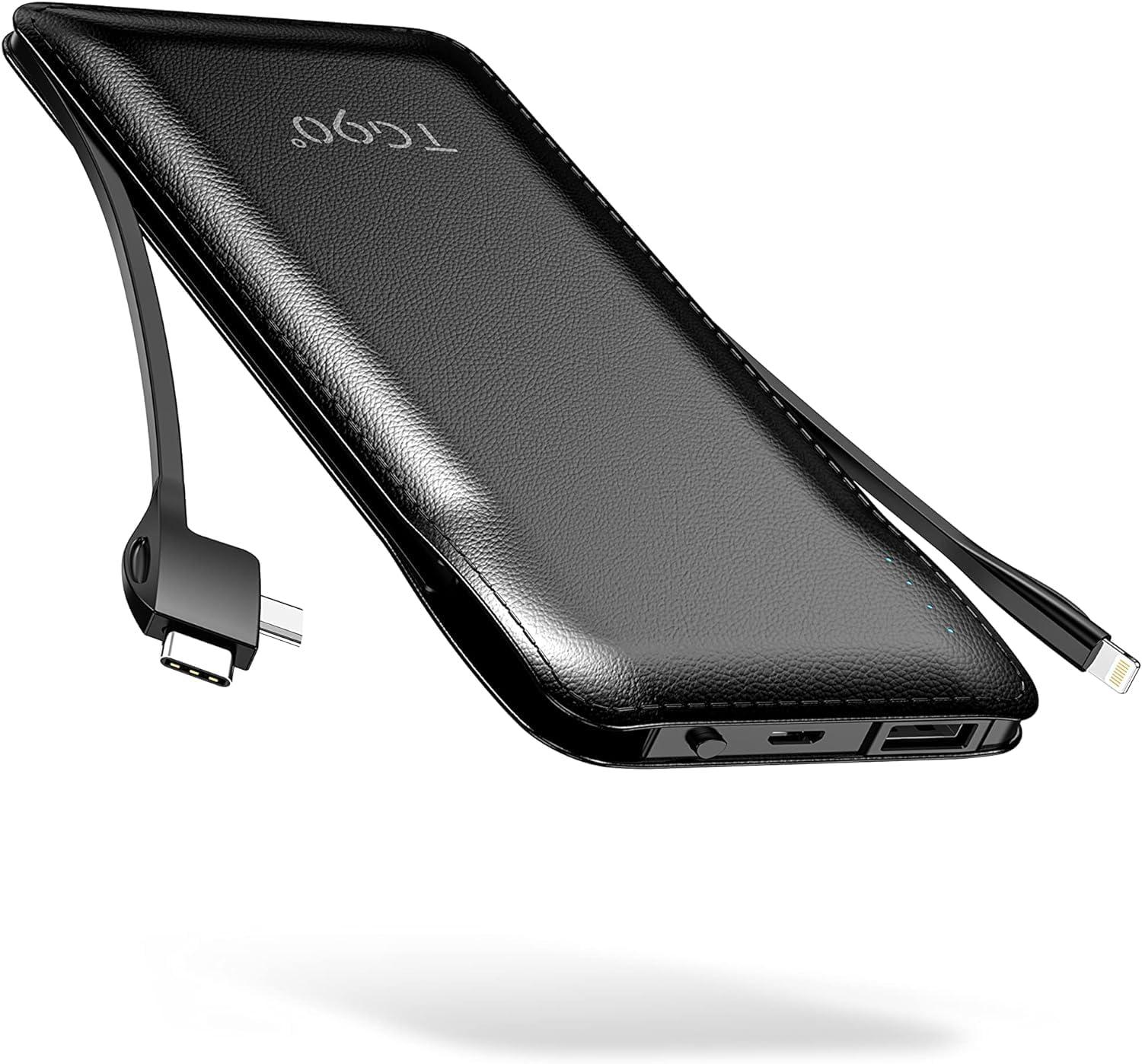 Surprising Showdown: TG90° Power Bank's 90° Cords vs 10000mAh for iPhone 16 & Samsung S22