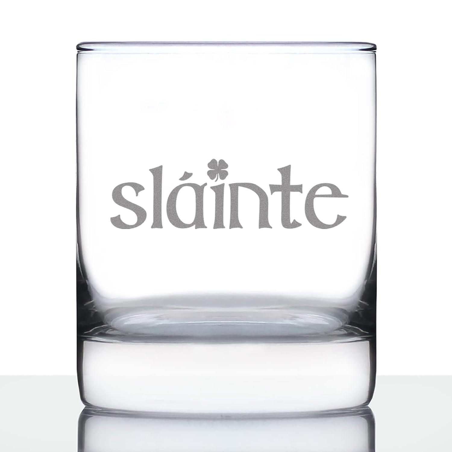 Surprising Versus: 10.25 Oz Slainte Cheers Glass & Funny Decor for St. Patrick's Day