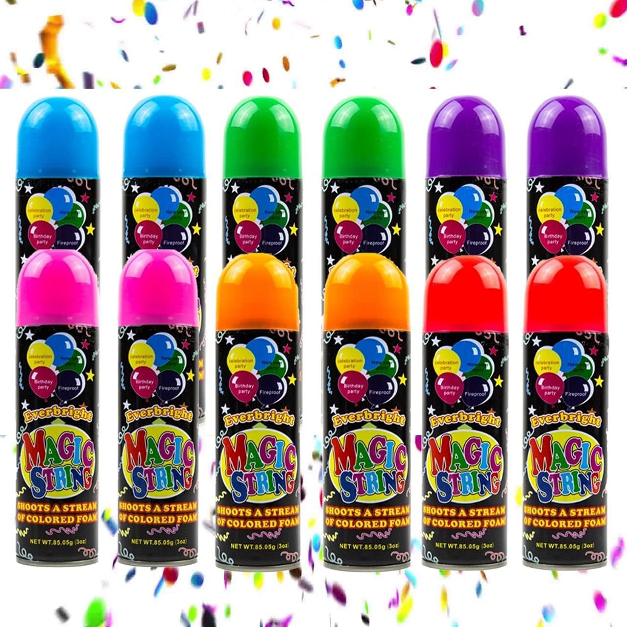 Toysery Party Streamer (12 Can Strings) vs. Standard-Tested for Safe, Loud Kids' Fun (Party Supplies)