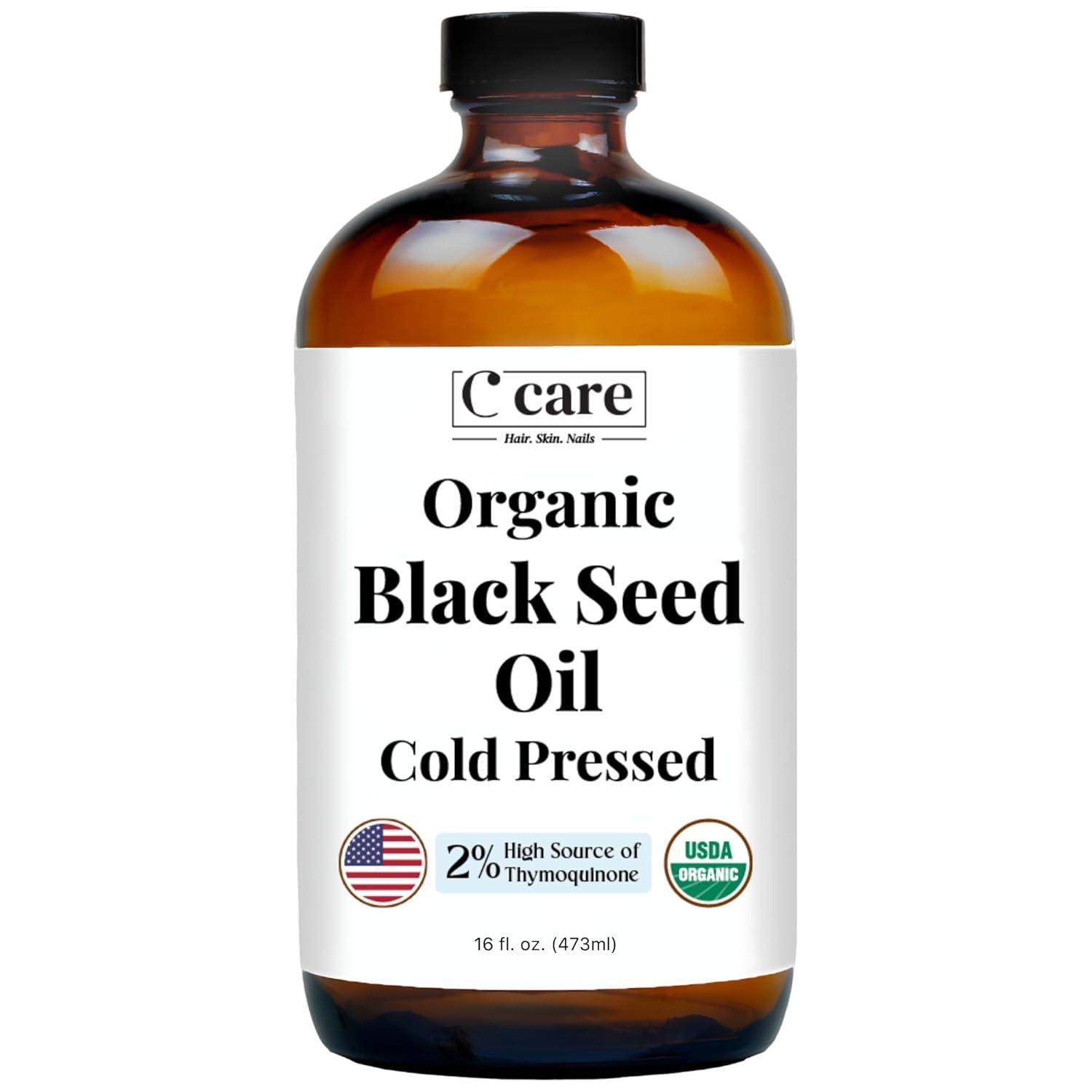 Black Seed Oil Showdown: Cold Pressed, USDA Certified, Thymoquinone, 16oz for Joint Health