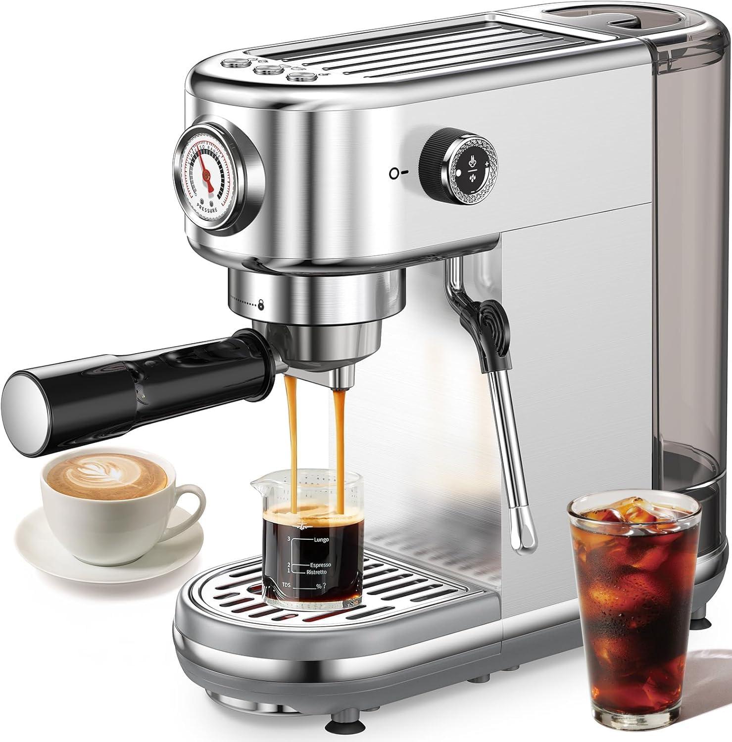 20 Bar Pressure vs. Milk Frother: Compact Coffee Machine Tested... (Latte Efficiency)!