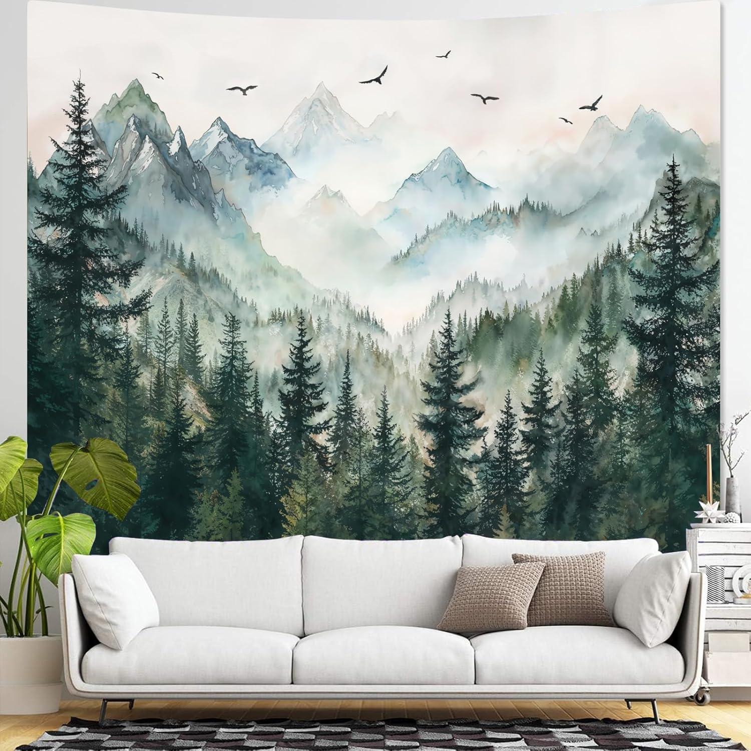 Creative Watercolor vs. Neutral Sage Green: Tested for Calming Bedroom Aesthetic