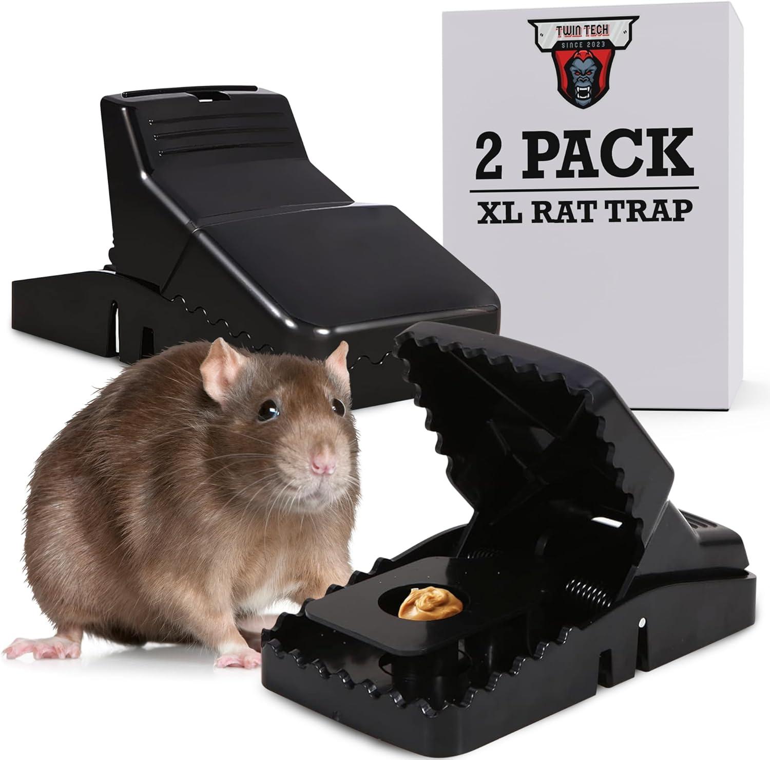 TwinTech Jaws vs. Rat Trap: Tested Humane Pest Control Insights... Extra Large, Touch-Free... Indoor/Outdoor Use Insights