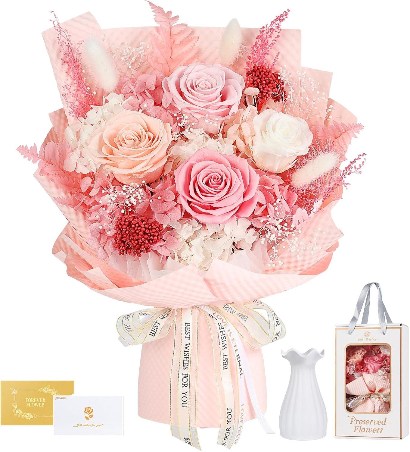 Preserved Pink Roses vs Real: Compared for Mom's Long-Lasting Gift