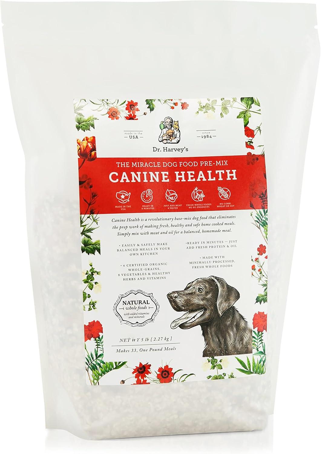 Comparing Dr. Harvey's Dog Food's Organic test Mix to Human Grade Base