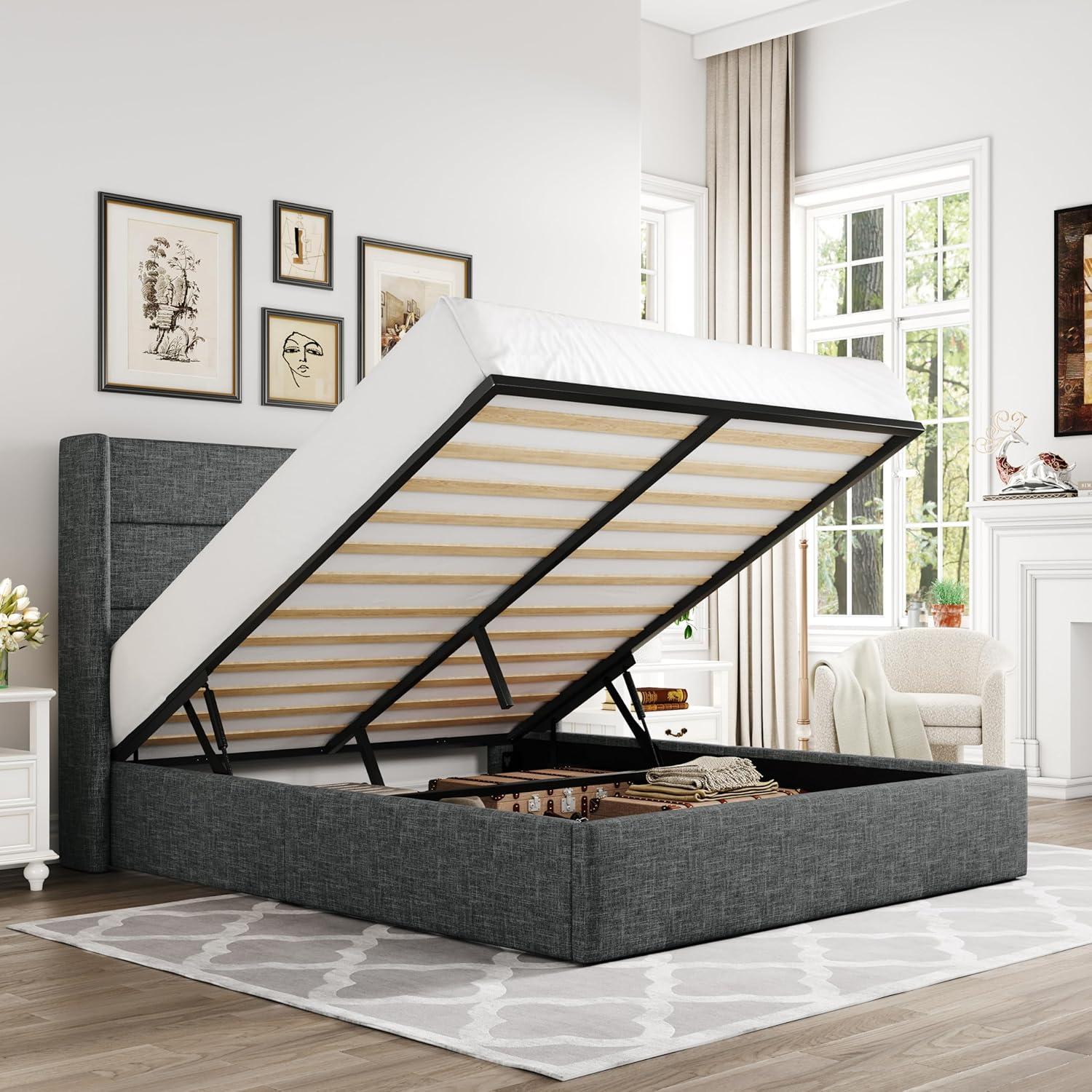 Modern Bed Showdown: Lifted Storage, Wingback Style, Surprising Insight!