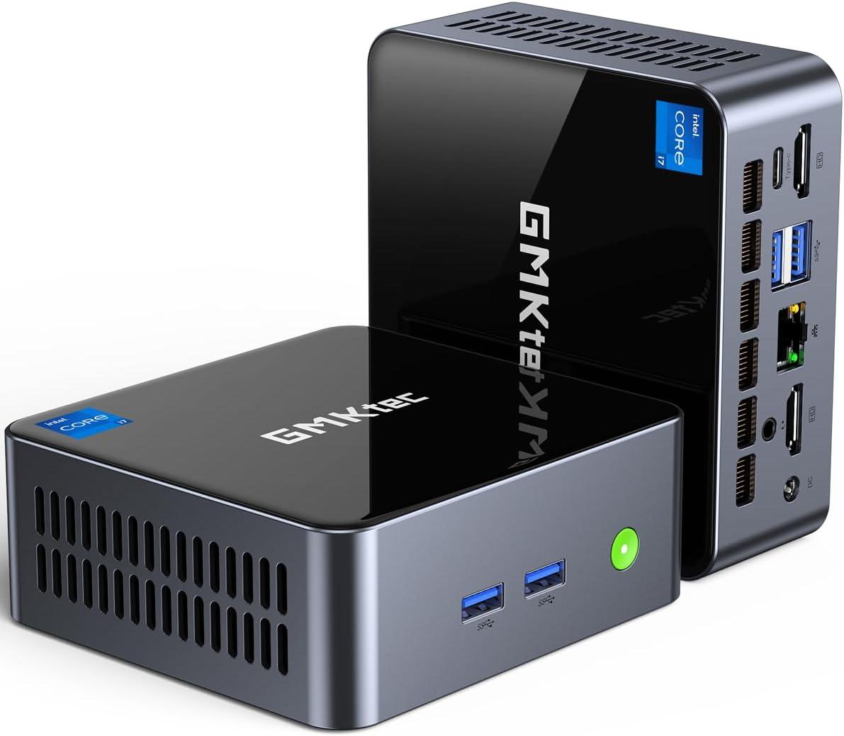 GMKtec Mini PC: 5.0GHz Turbo, 32GB DDR4, 1TB SSD-Surprising Power for 2024's Gaming Demands