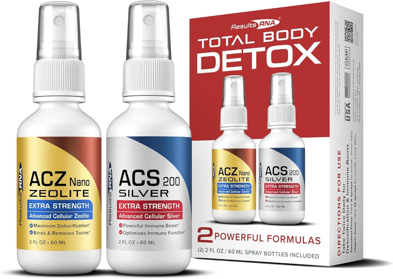 Detox Showdown: ACS 200 Silver Tested vs ACZ Nano Zeolite Immune Boost (2 oz)