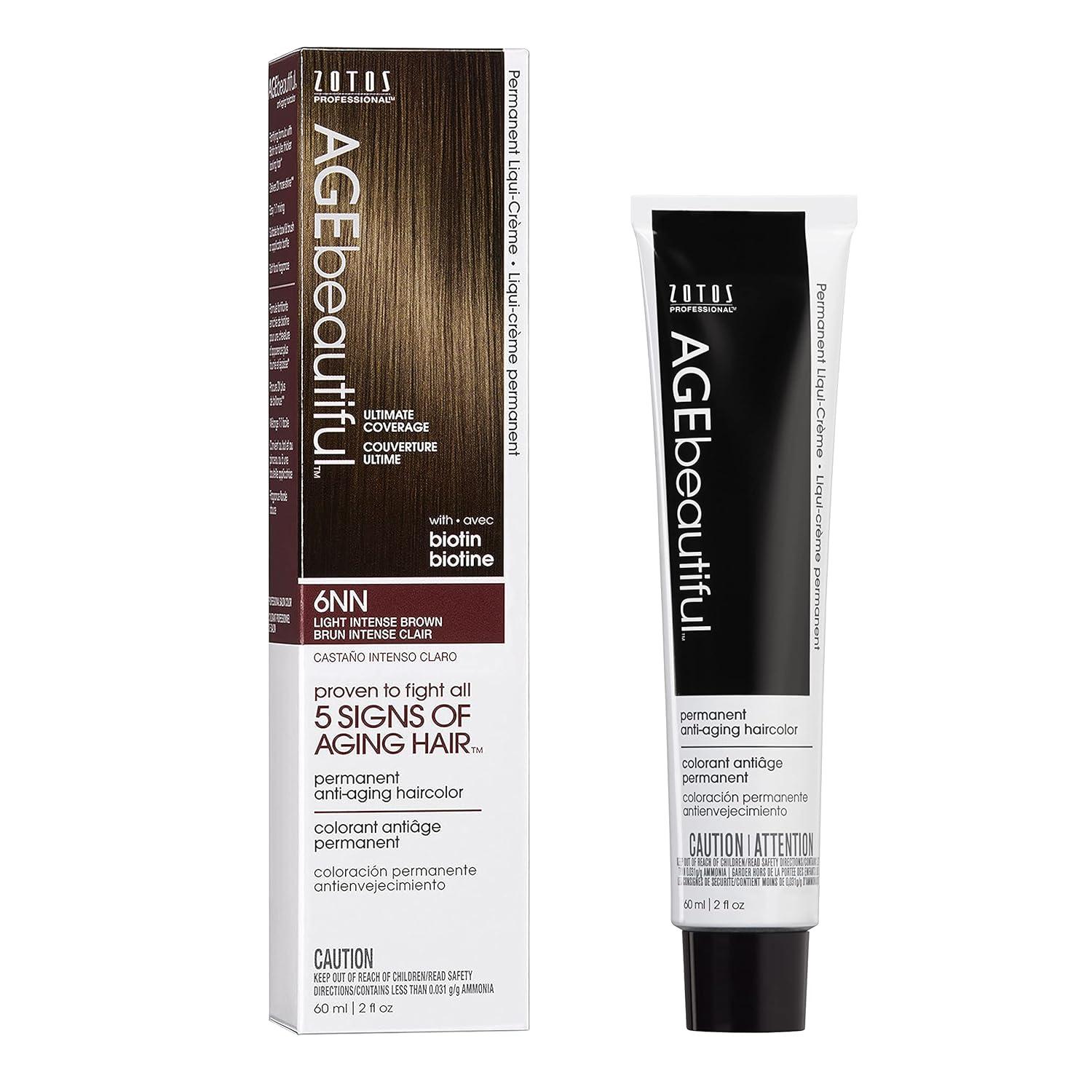 AGE Beautiful vs Salon Hair Color Showdown: 100% Gray + Biotin... Surprising Aging Test?